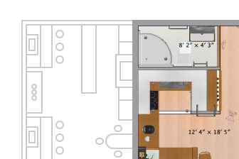 A fragment of a floor plan