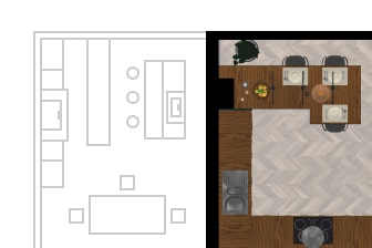 A fragment of a floor plan