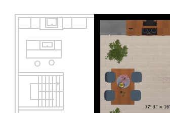 A fragment of a floor plan