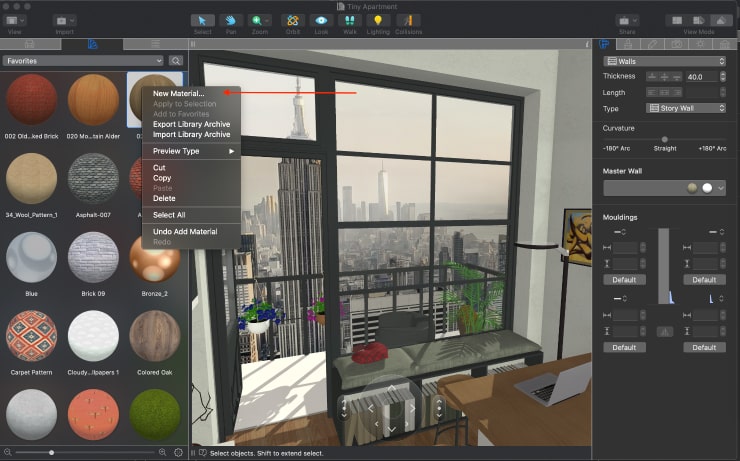 live home 3d material editor