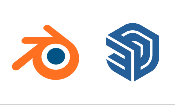 Blender and SketchUp logos