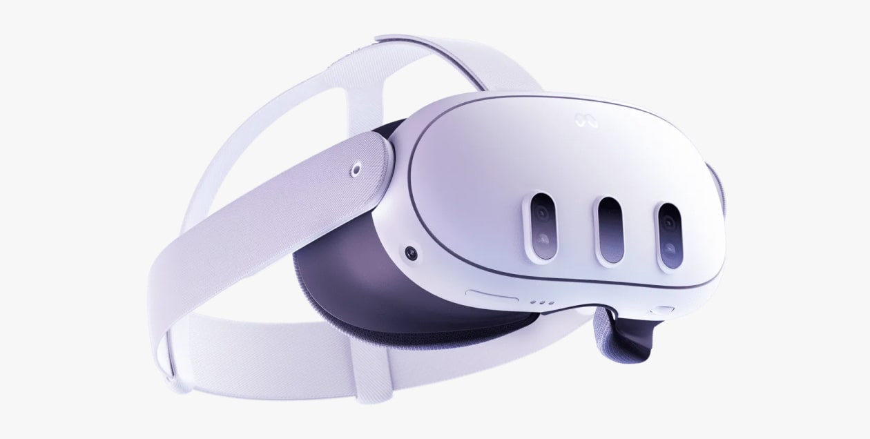 Meta Quest 3 VR headset.
