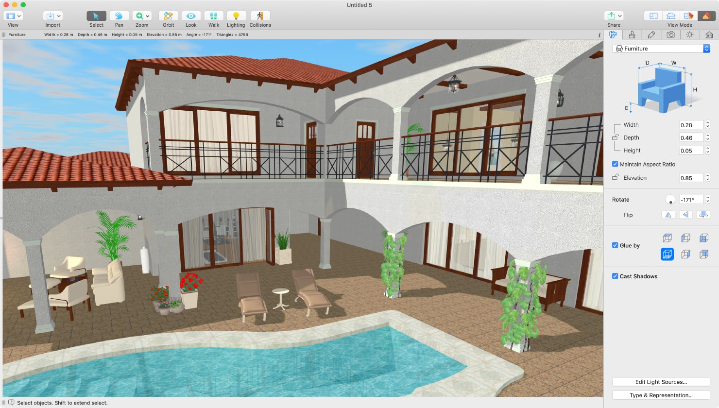 live home 3d import objects