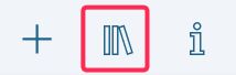 The Library icon in the toolbar.