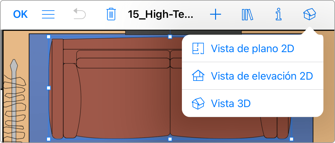 2D and 3D icons in the toolbar of the Pro Edition