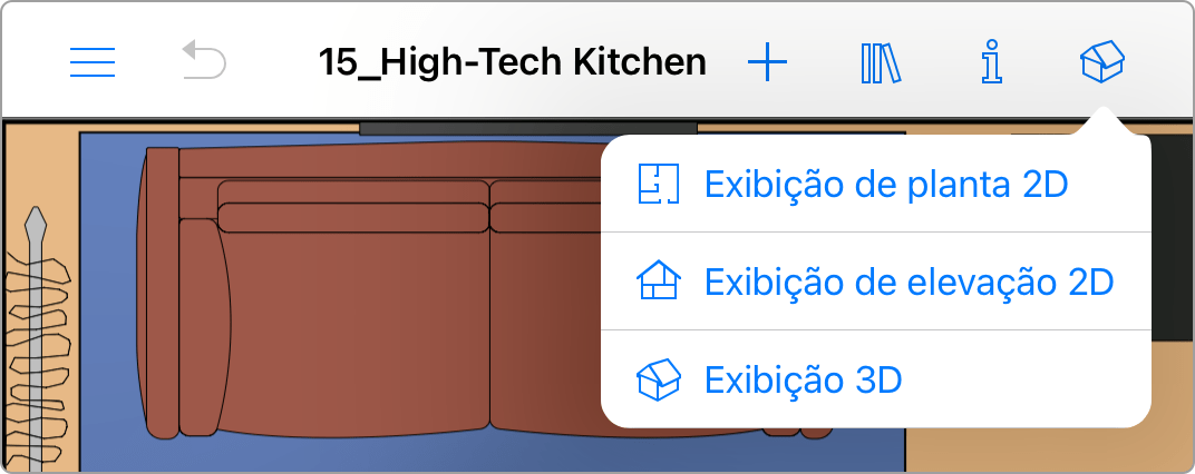 2D and 3D icons in the toolbar of the Pro Edition