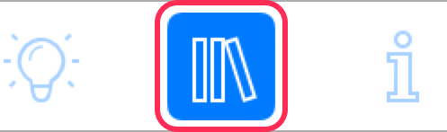 The Library icon in the toolbar.