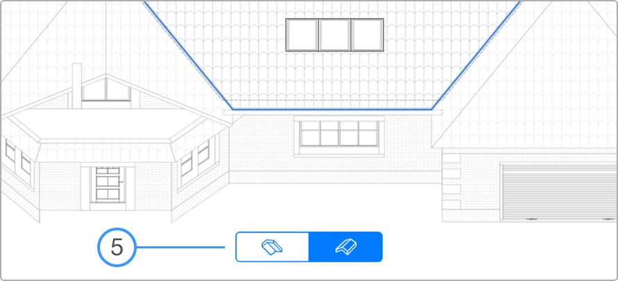 Show the opposite roof segment side