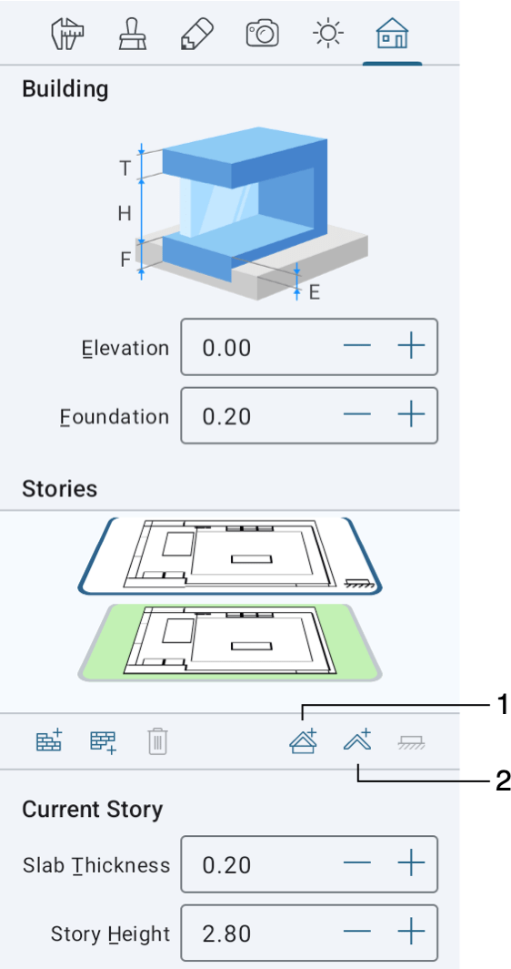 Adding roofs