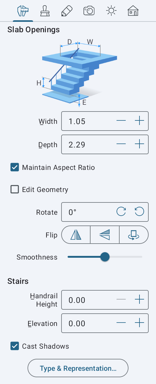 Staircase Parameters