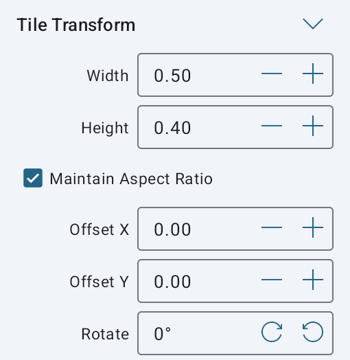 Tile Transform tools