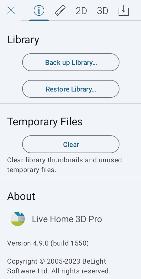 Backup and restore library