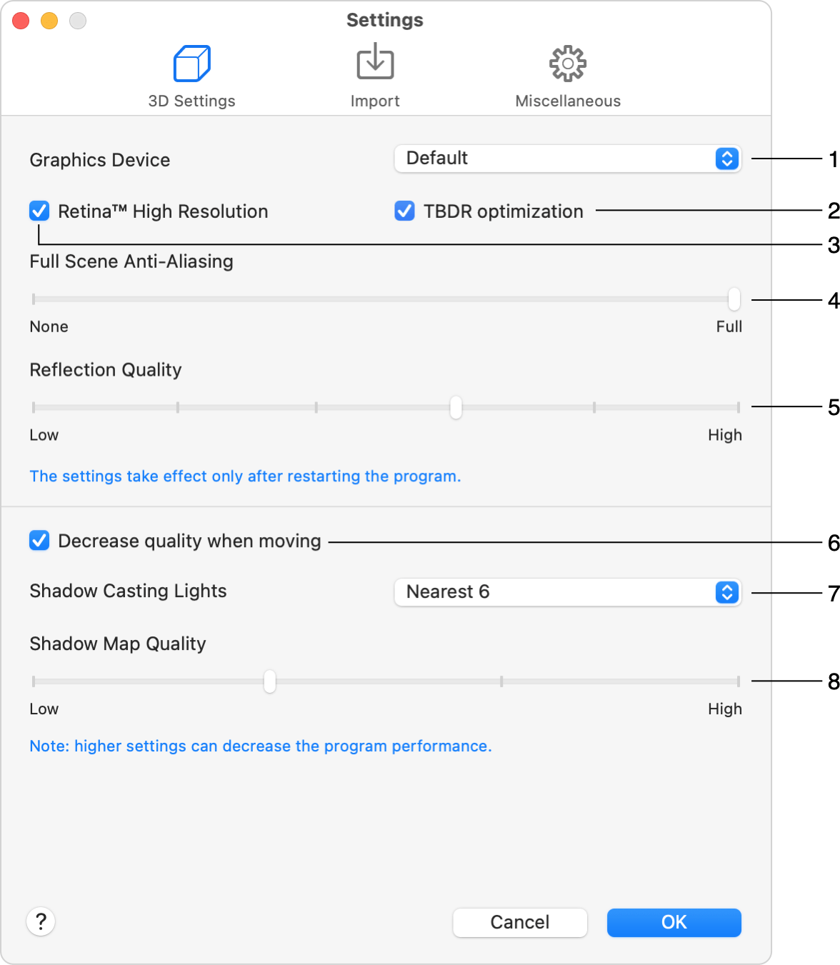 More Quality Settings/Visual Settings