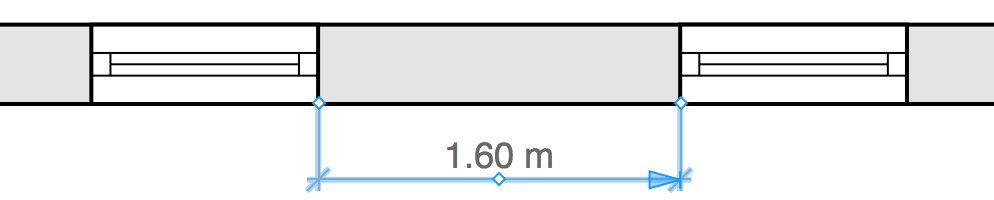 Définir la distance entre des objets