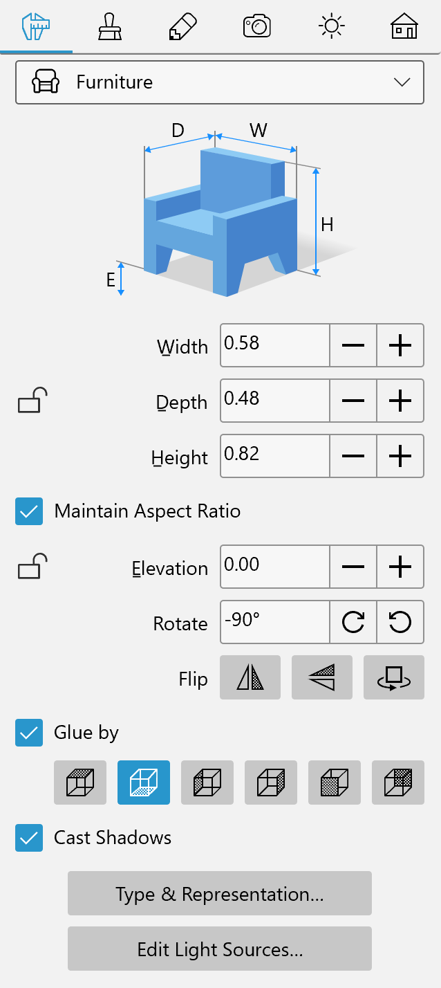 Furniture Parameters