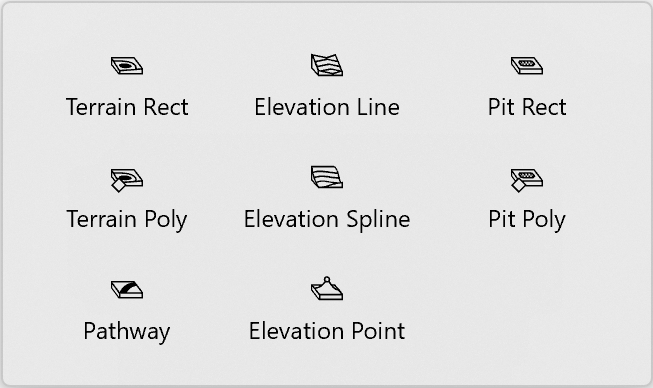 Terrain modeling tools